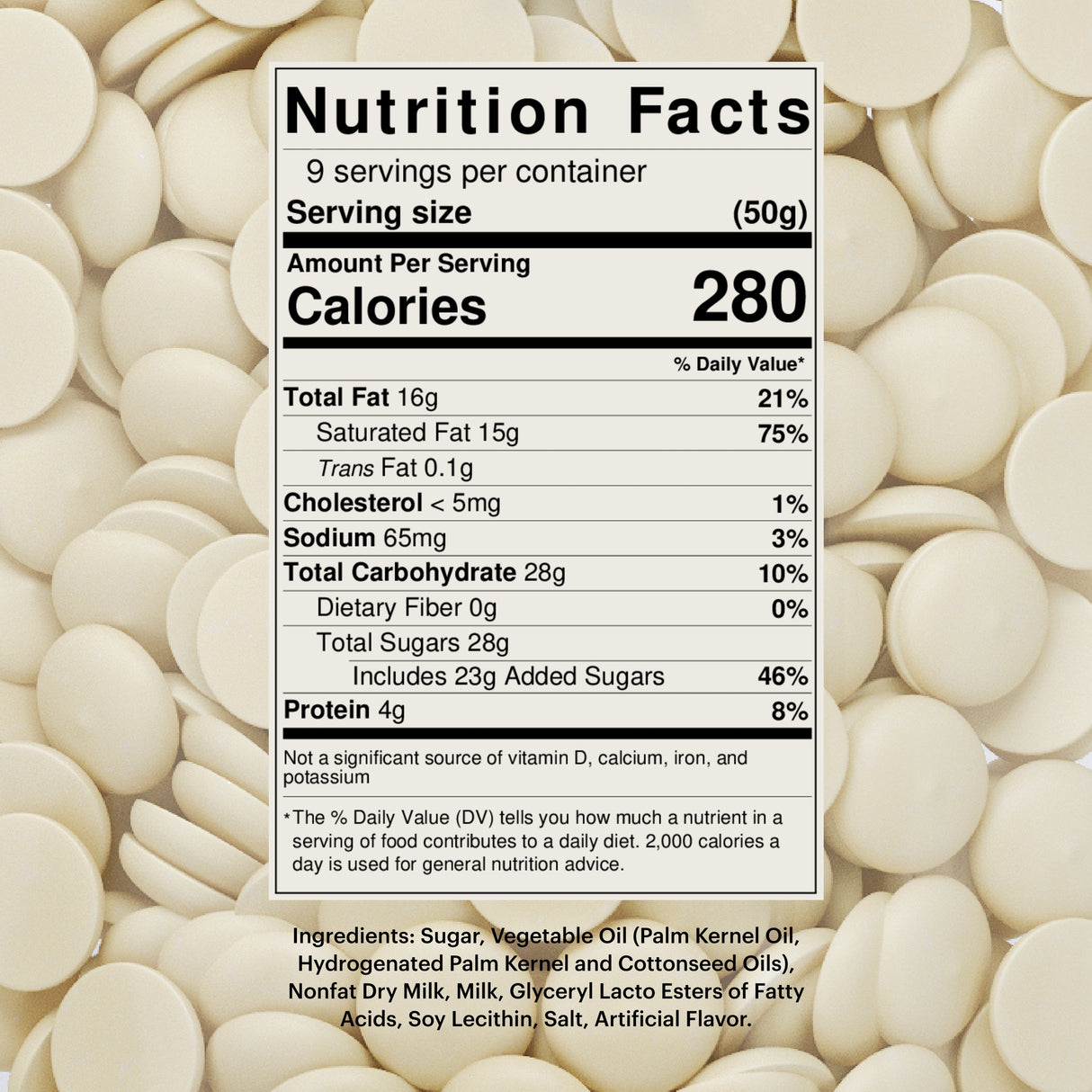 Merckens White Melting Wafers - 1 lb