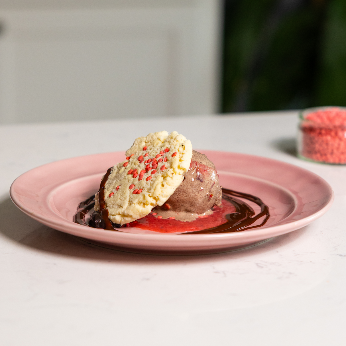 Strawberry Micro Cookie Gems - 21 lb