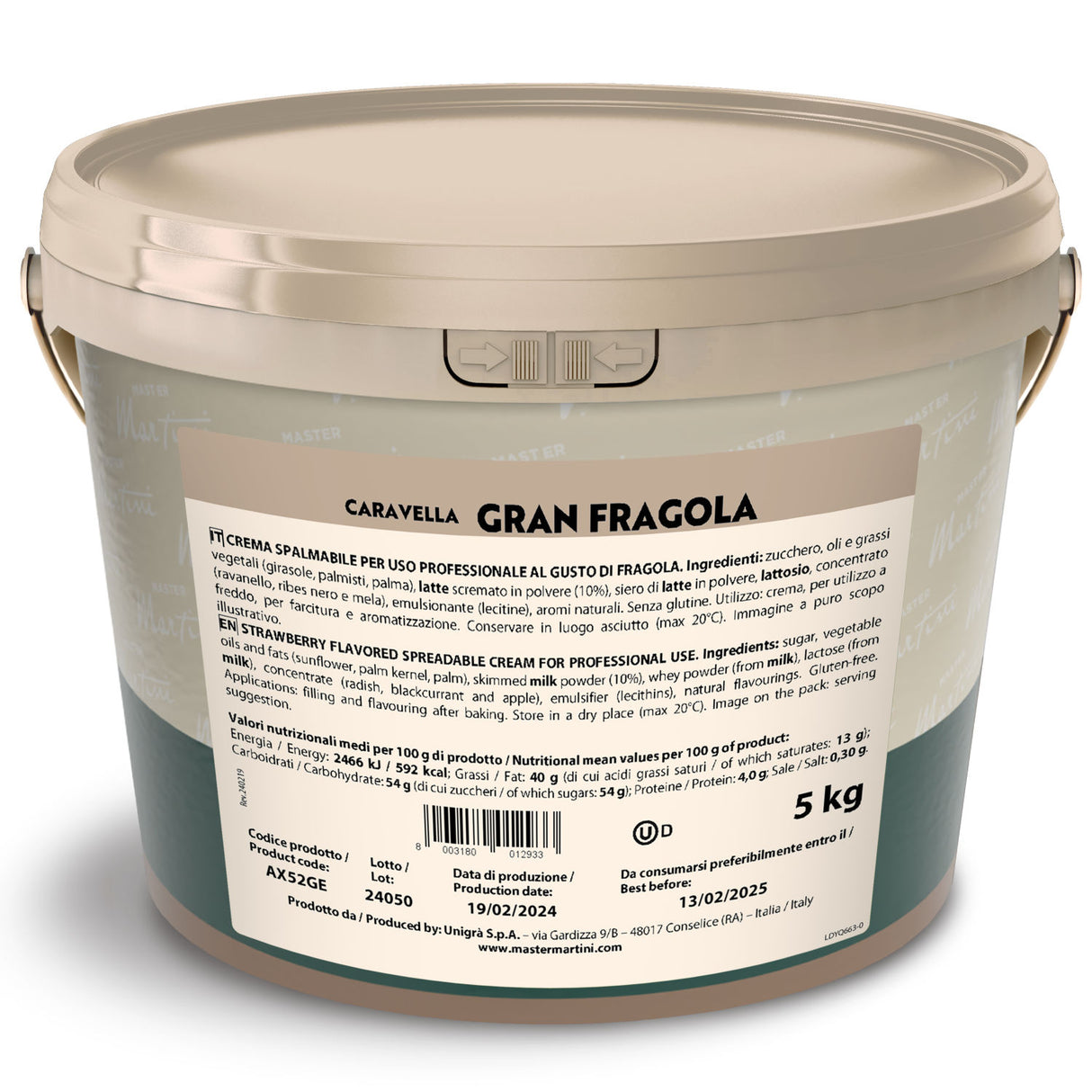 Gran Strawberry Filling - 5 kg