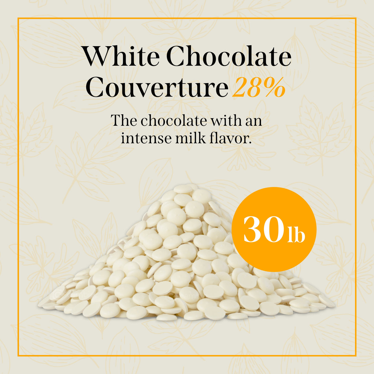 Reno X White Chocolate 28% - 30 lb