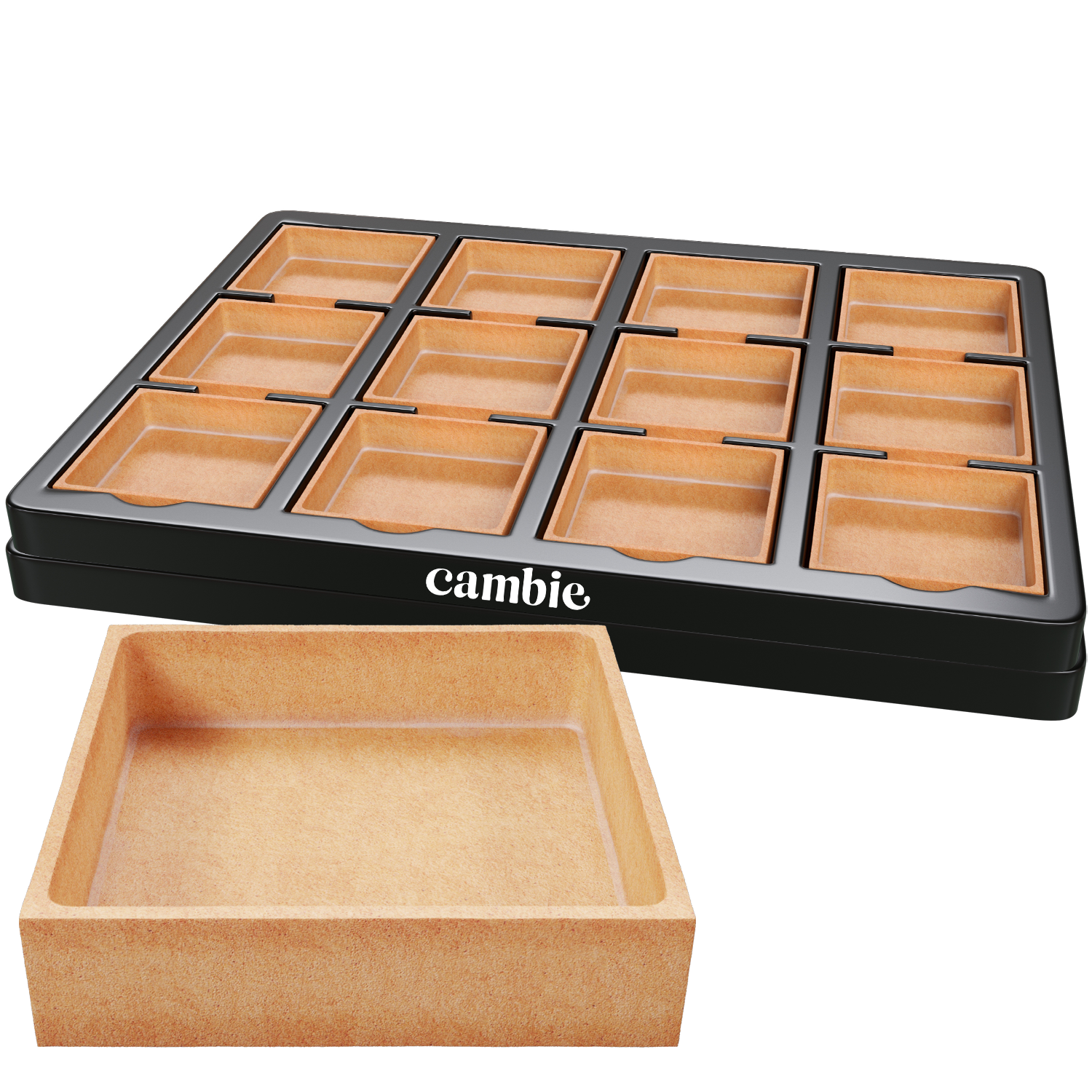 Large Square Vanilla Tart Shells 2.8" (Pack of 72)