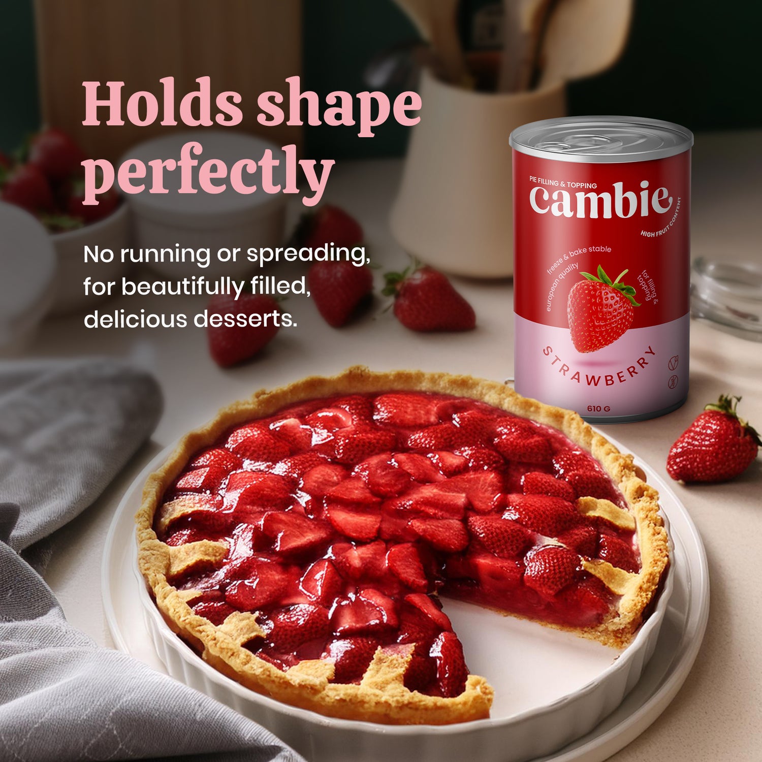 Strawberry Pie Filling - 610 g