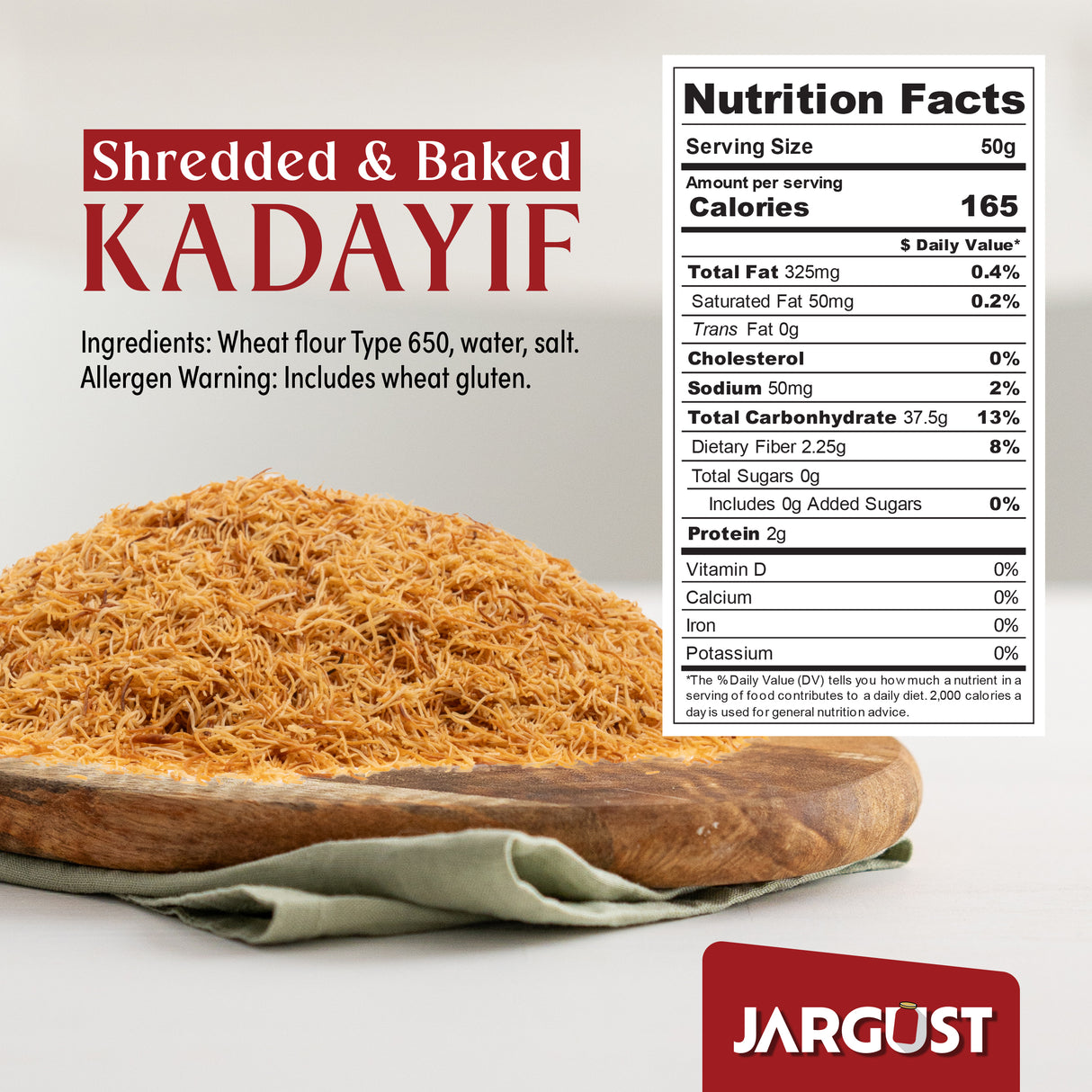 Baked & Shredded Kadayif - 20 lb