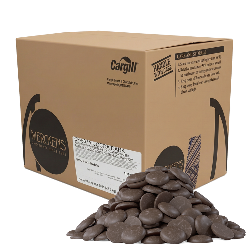 Merckens Dark Melting Wafers - 45 lb