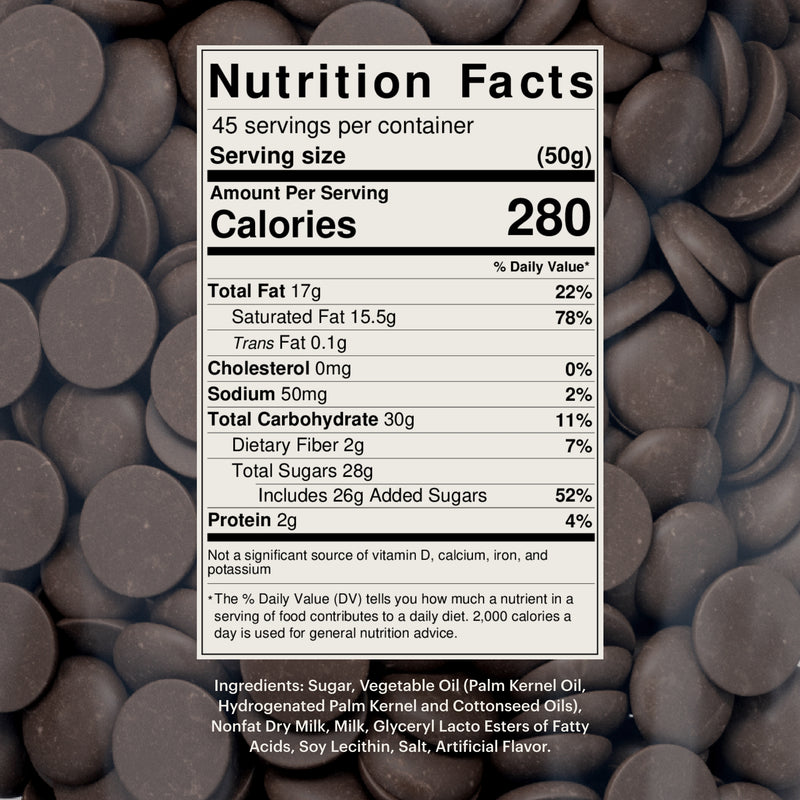 Merckens Dark Melting Wafers - 5 lb