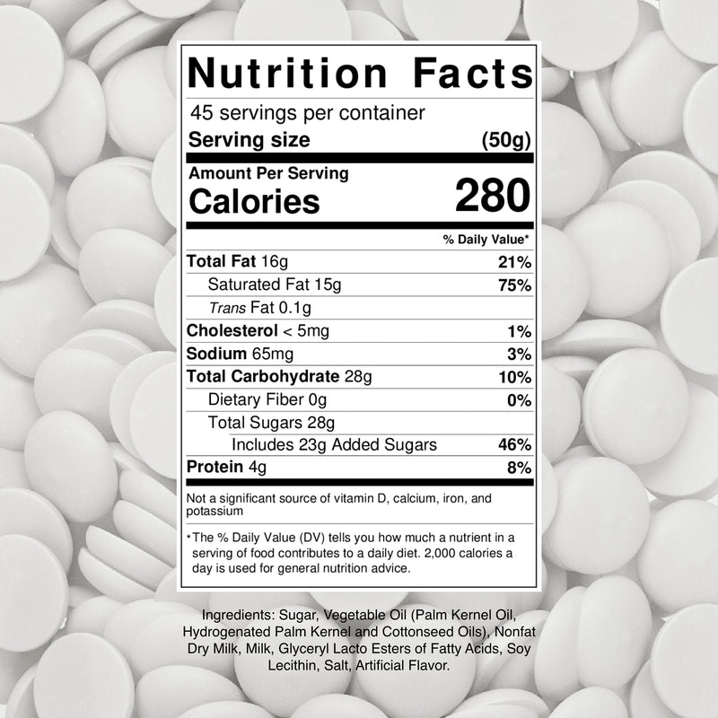 Super White Melting Wafers - 5 lb