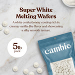 Super White Melting Wafers - 5 lb