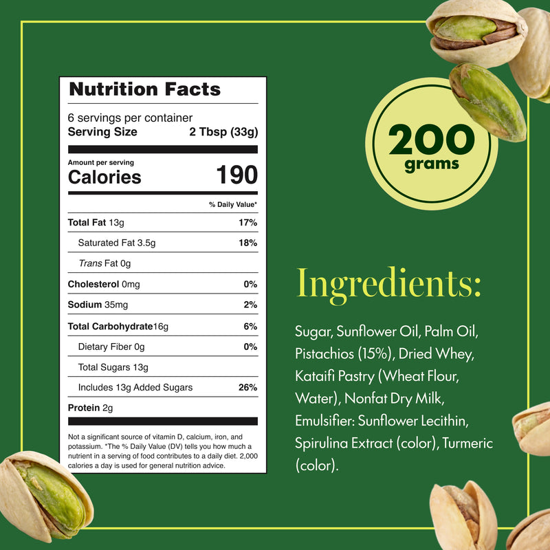 Pistachio Cream & Kadayif - 200 G
