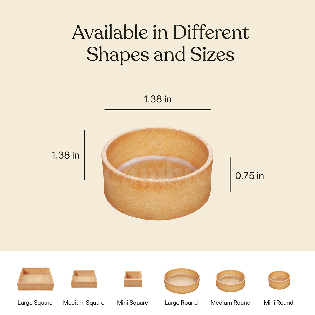 Gluten Free Mini Round Vanilla Tart Shells 1.38" (Pack of 288)