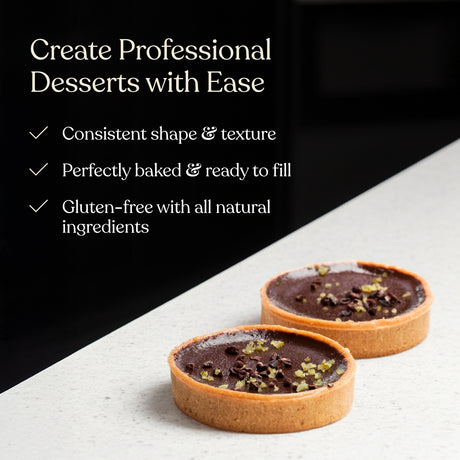 Gluten Free Large Round Vanilla Tart Shells 3.15" (Pack of 72)