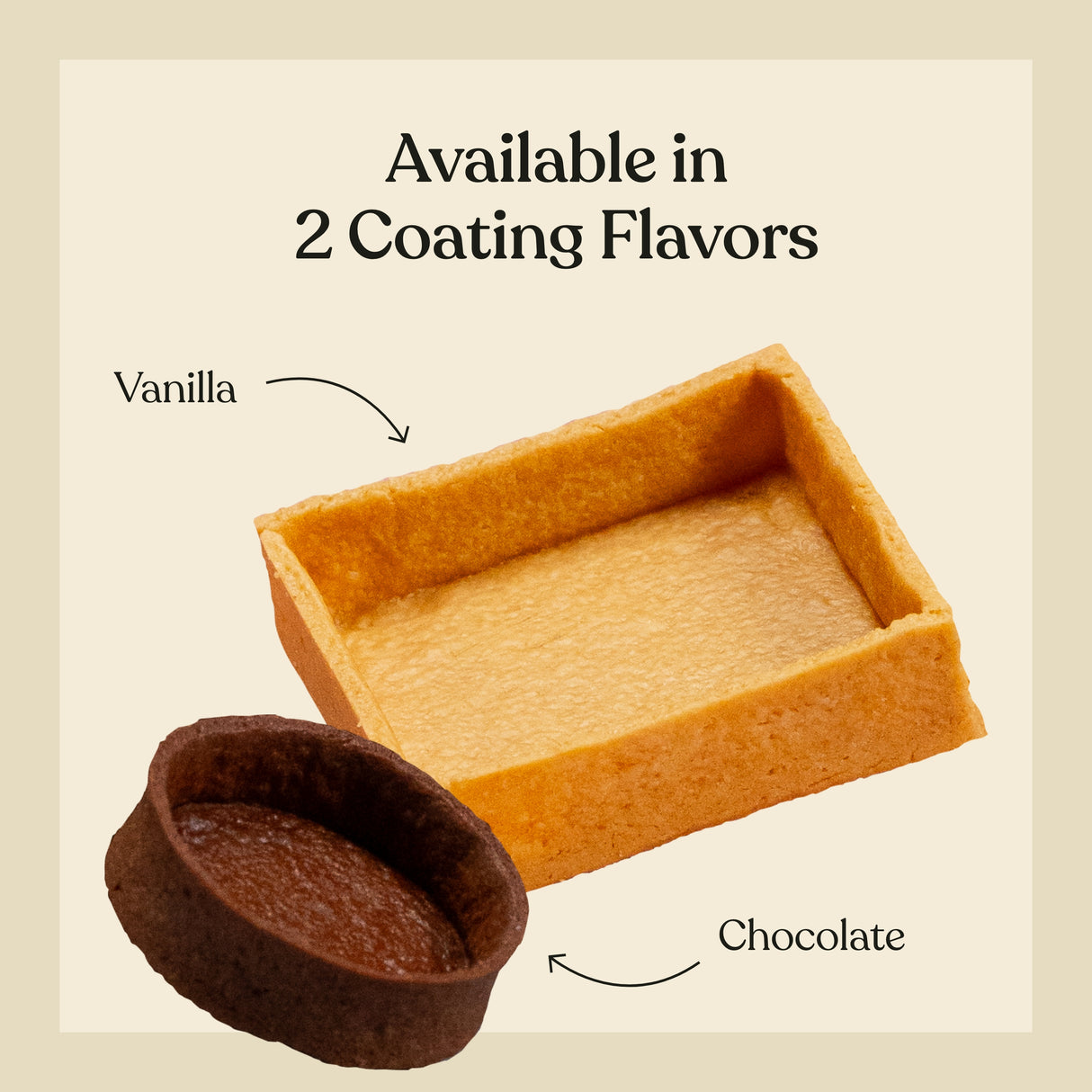 Mini Square Vanilla Tart Shells 1.3" (Pack of 336)