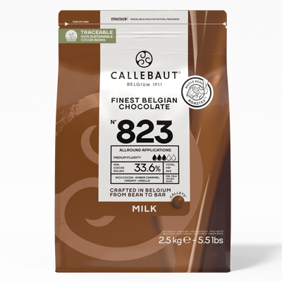 823 Milk Chocolate Callets 33.6% - 2.5 kg