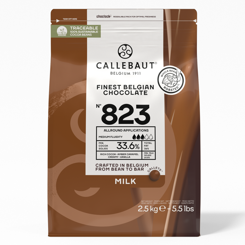 823 Milk Chocolate Callets 33.6% - 2.5 kg