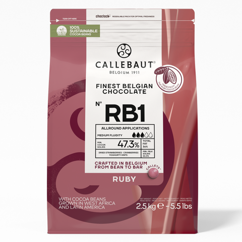 Ruby Chocolate Callets - 2.5 kg