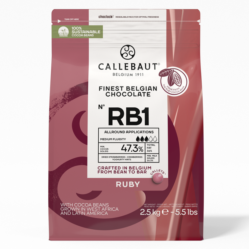 Ruby Chocolate Callets - 2.5 kg