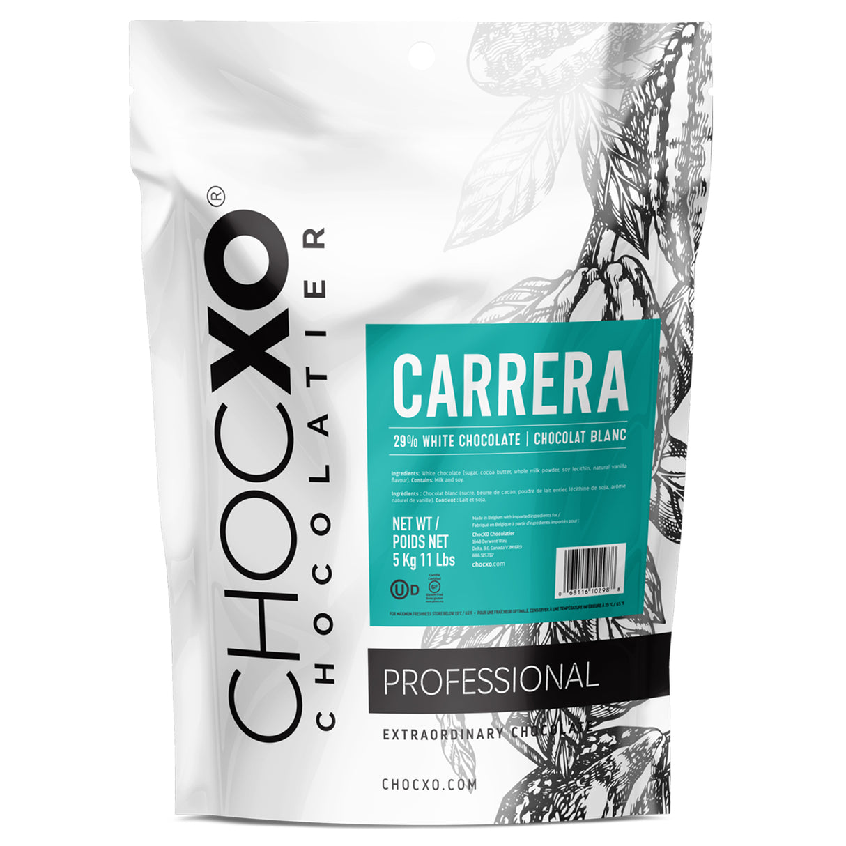 Carrera White Chocolate 29% - 5 kg