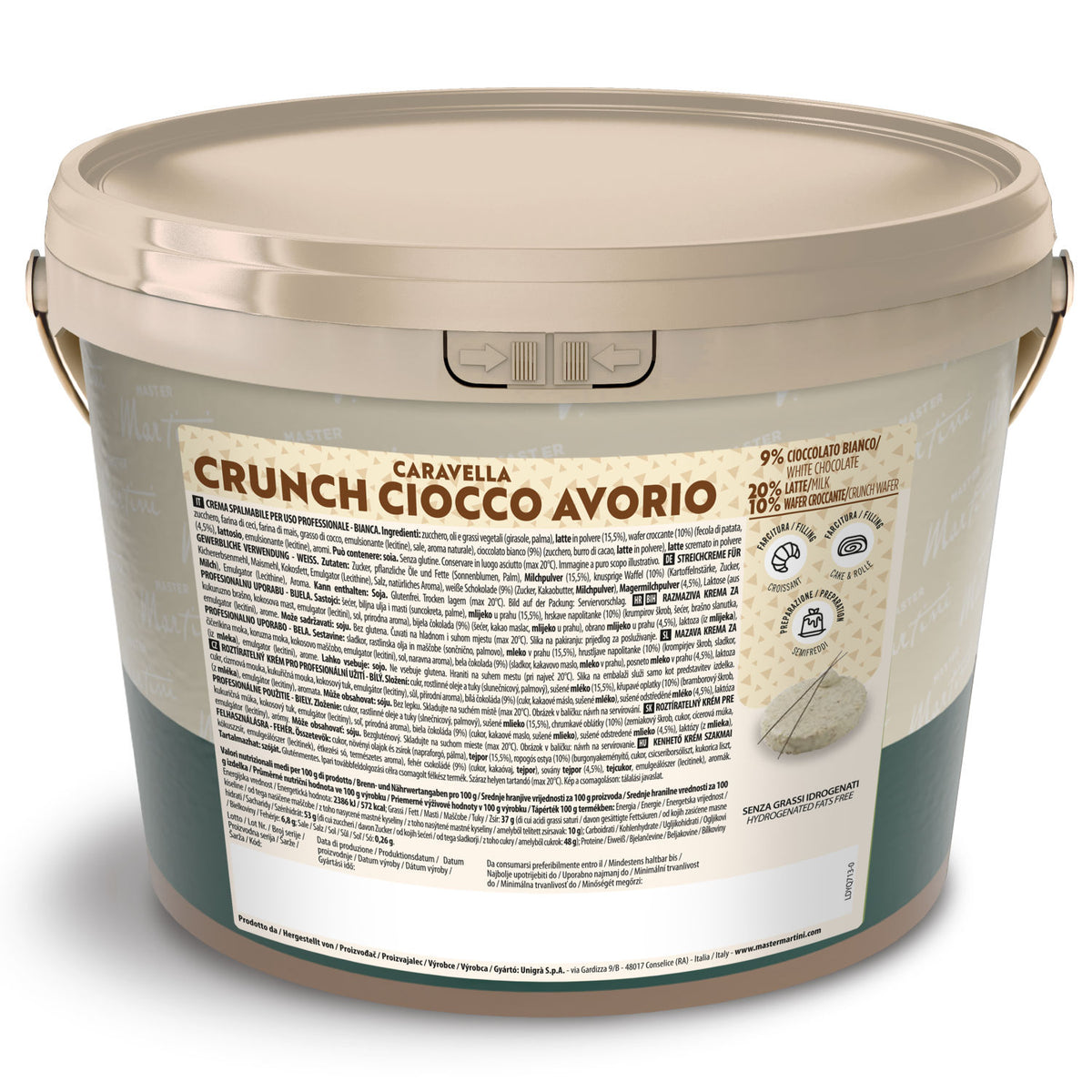 Gran White Chocolate Crunch Cream - 5 kg – Cambie