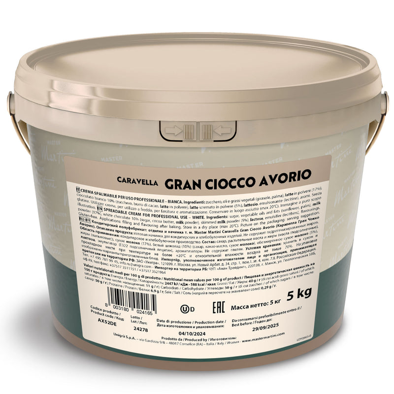 Gran White Chocolate Cream - 5 kg