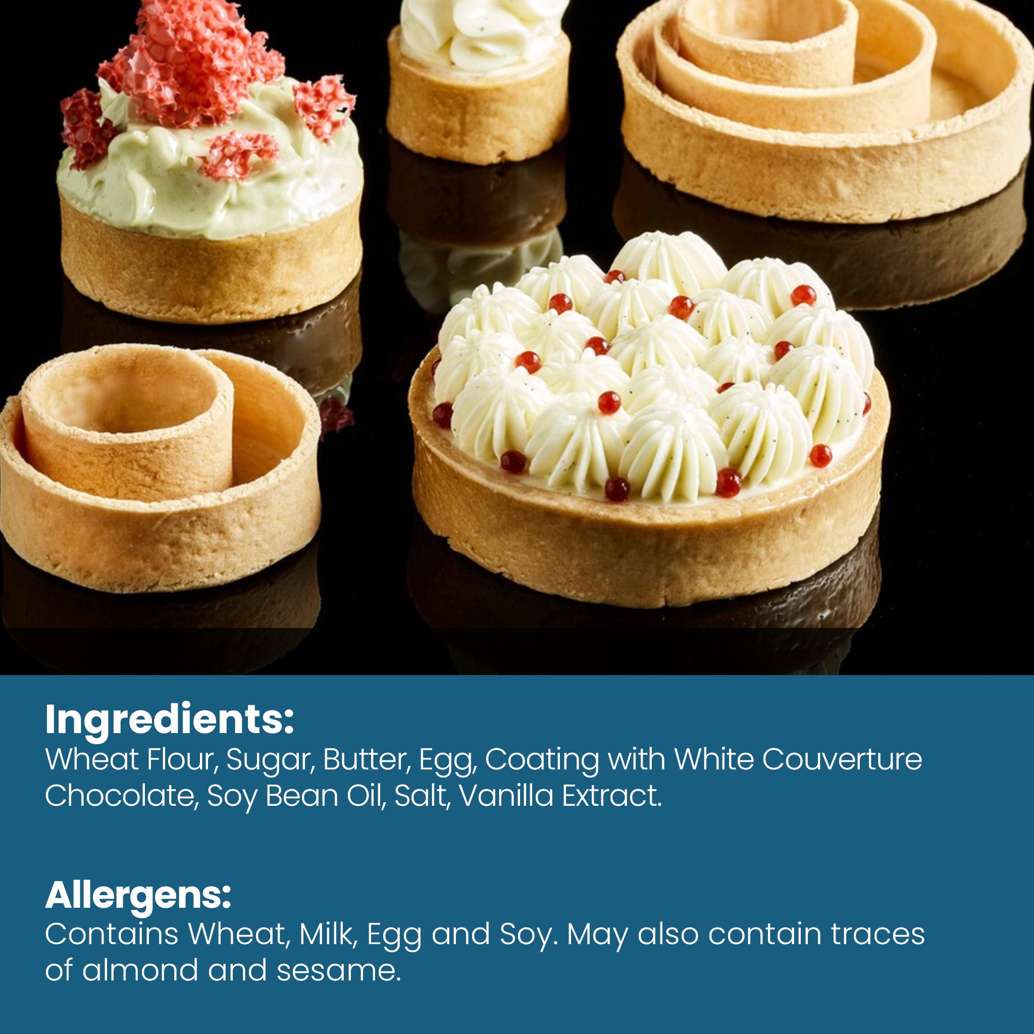 Vanilla Rounds Large Round Vanilla Tart Shells 3.15