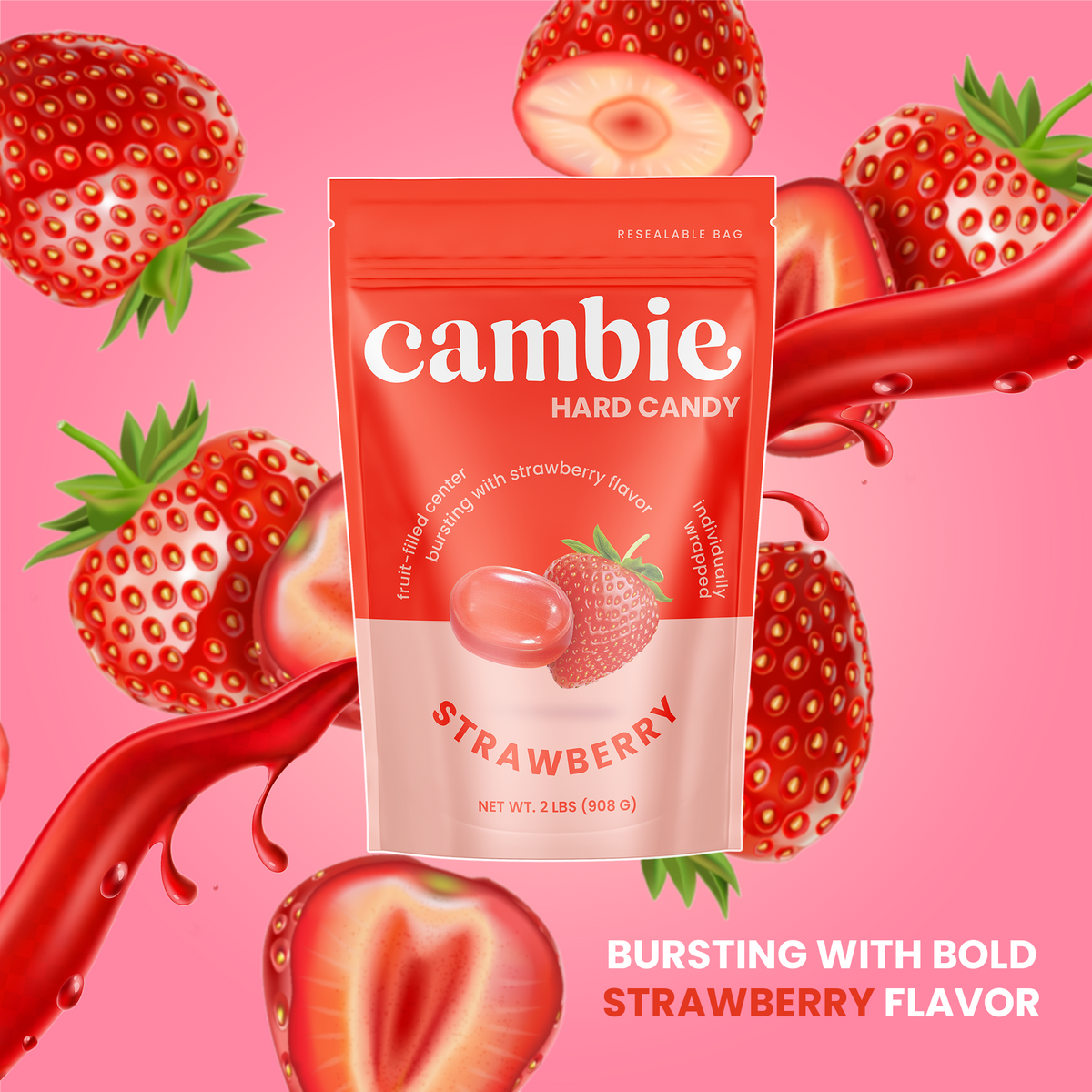 Strawberry Filled Candy - 2 lb – Cambie