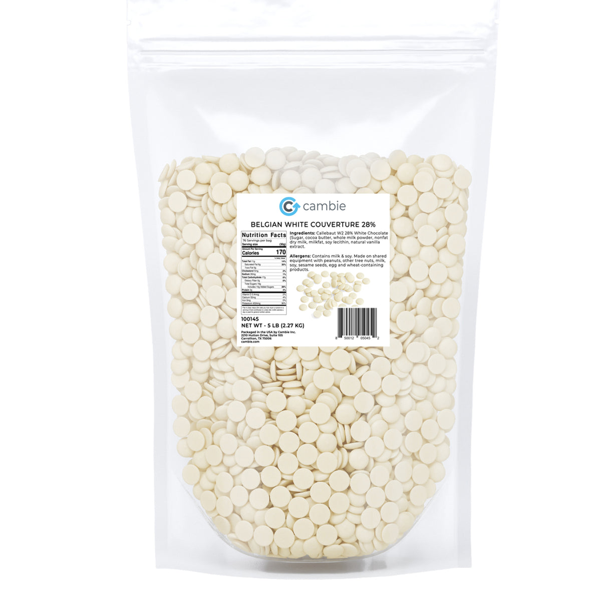 Cambie White Couverture 28% - 5 lb