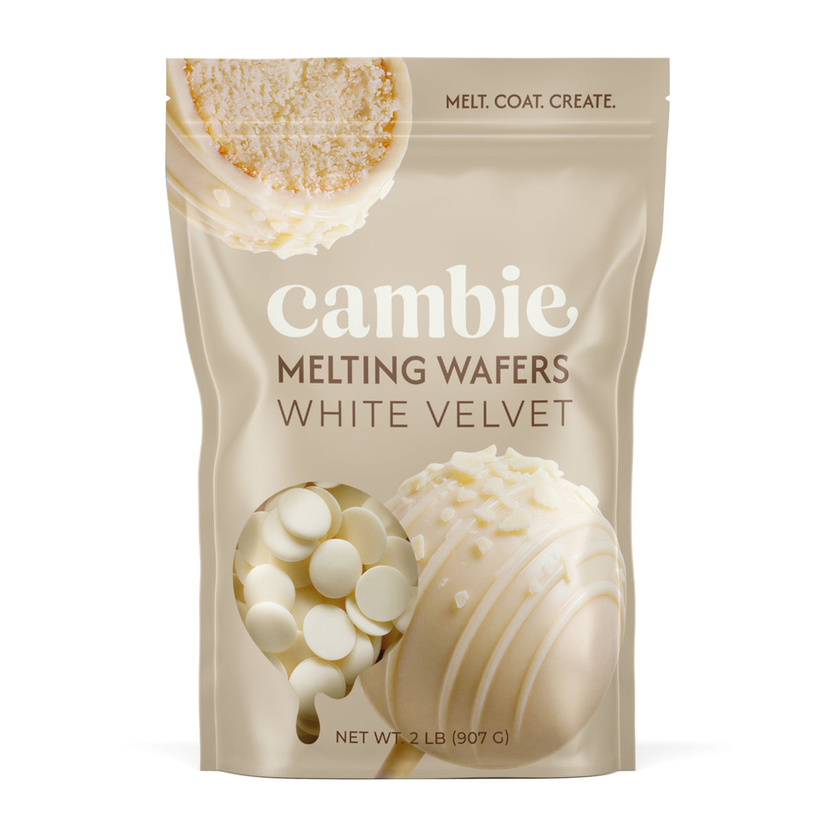 Cambie White Velvet Melting Wafers