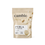 Perla White Chocolate Couverture 29%, 2 lb bag of Belgian white chocolate callets