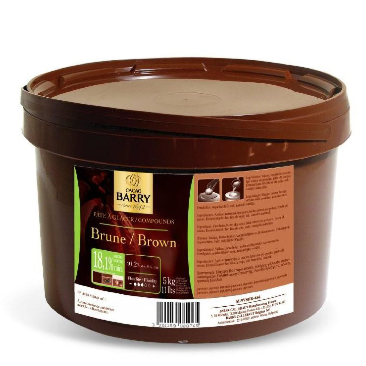 Pate a Glace Brune Dark Chocolate - 5 kg – Cambie