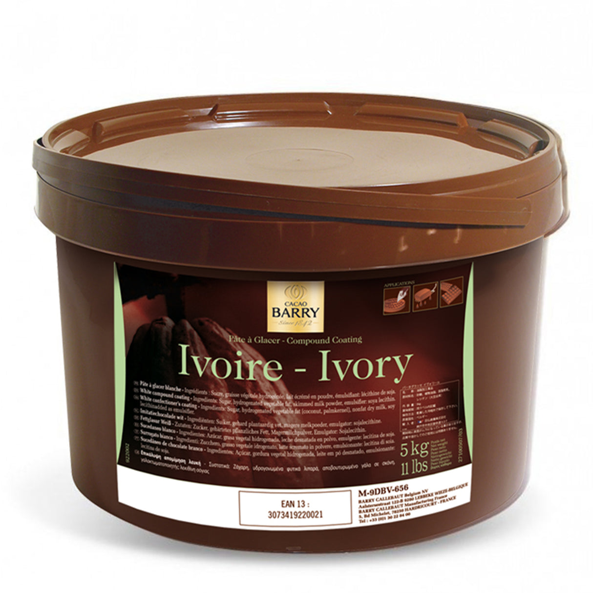 Pate a Glace Ivoire White Chocolate - 5 kg